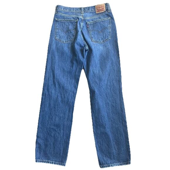 Levi’s Low Pro Straight Jeans Womens Baggy Distressed Mid Rise Y2K 90s Size 28 - Picture 2 of 8